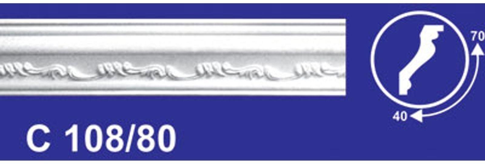 Плинтус потолочный резной 