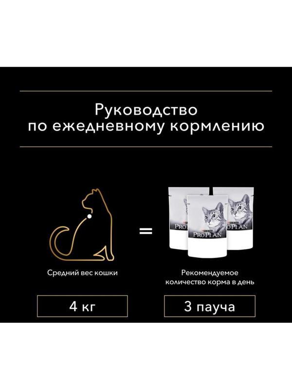 Влажный корм PRO PLAN DELICATE для кошек, океаническая рыба в соусе, пауч, 85 г