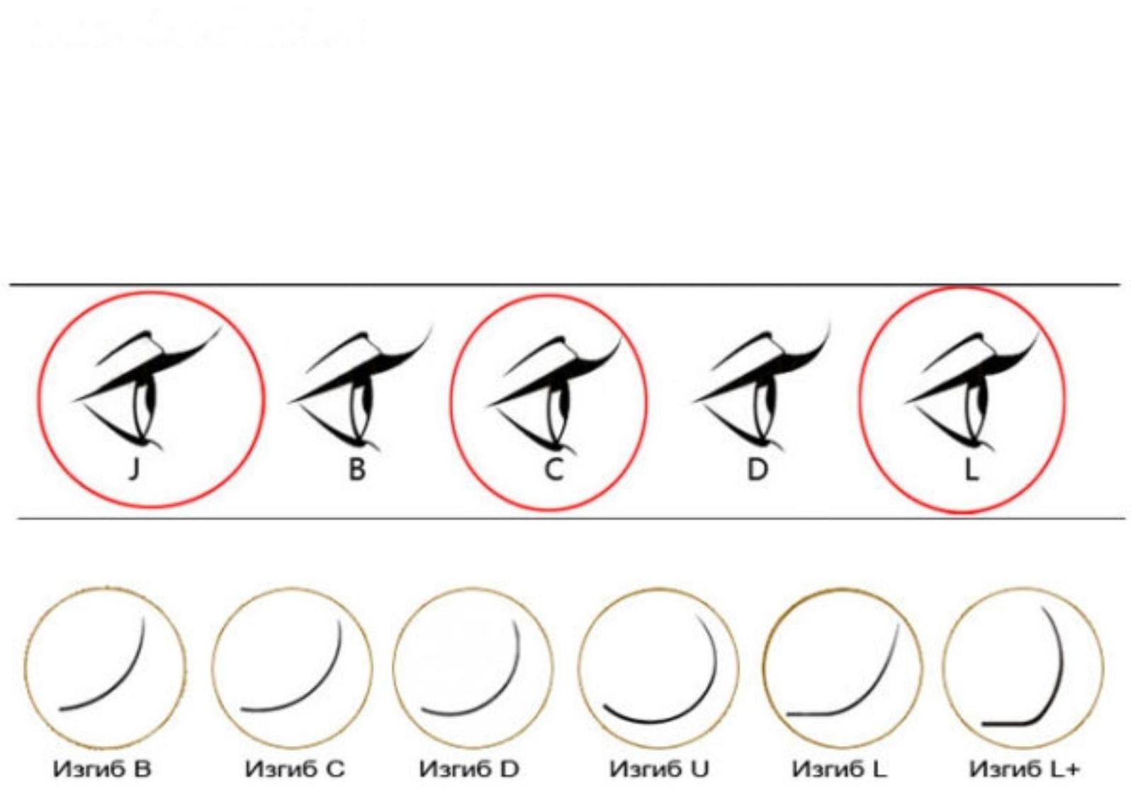 Набор ресниц для наращивания, 8, 10, 12 мм, толщина 0,10, изгиб D, 12 рядов