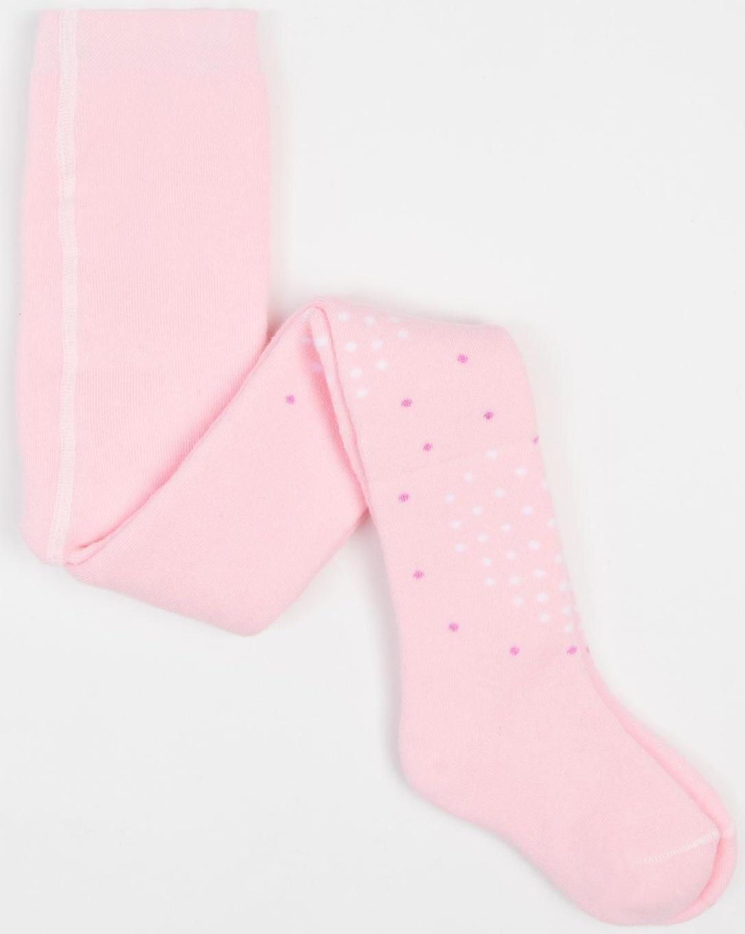 Колготки детские махровые, цвет светло-розовый, рост 98-104 см