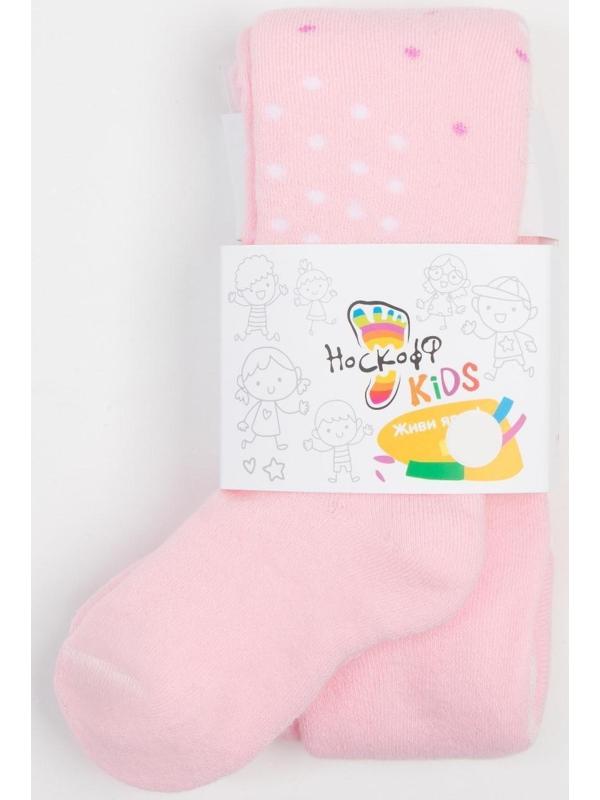 Колготки детские махровые, цвет светло-розовый, рост 98-104 см