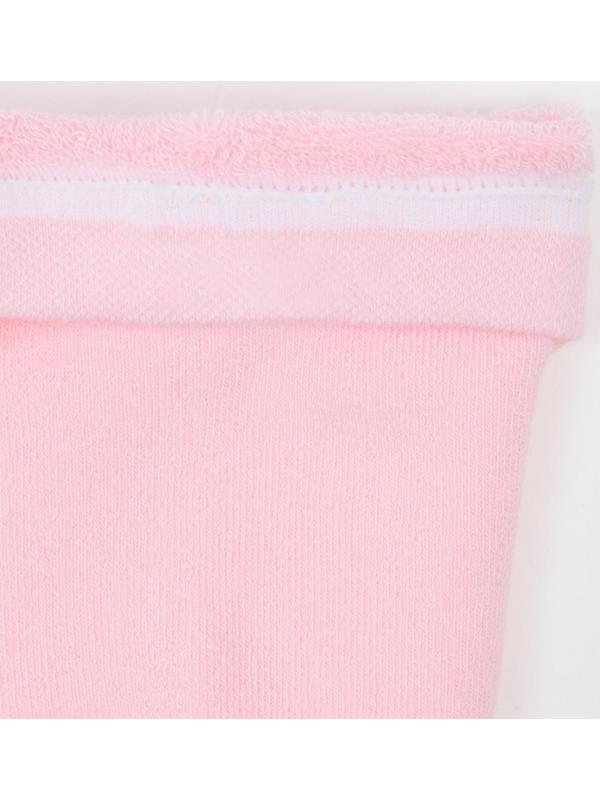 Колготки детские махровые, цвет светло-розовый, рост 98-104 см