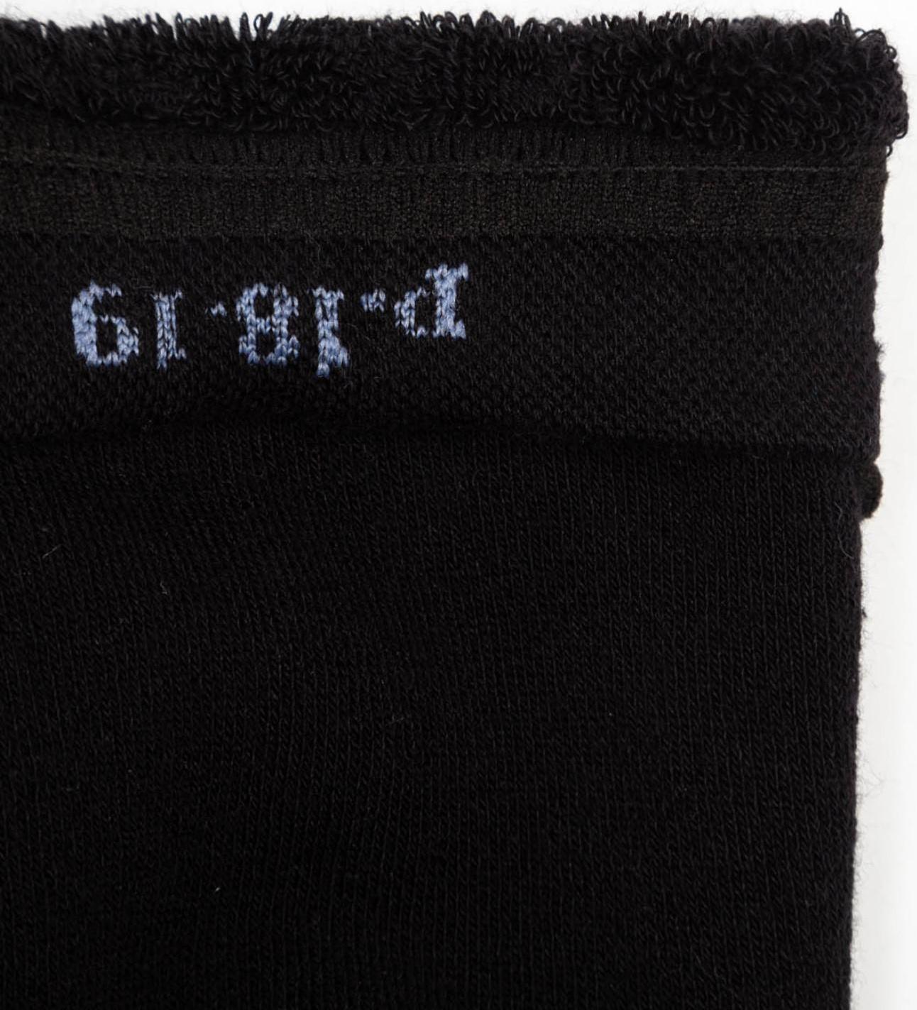 Колготки детские махровые, цвет чёрный, рост 116-122 см