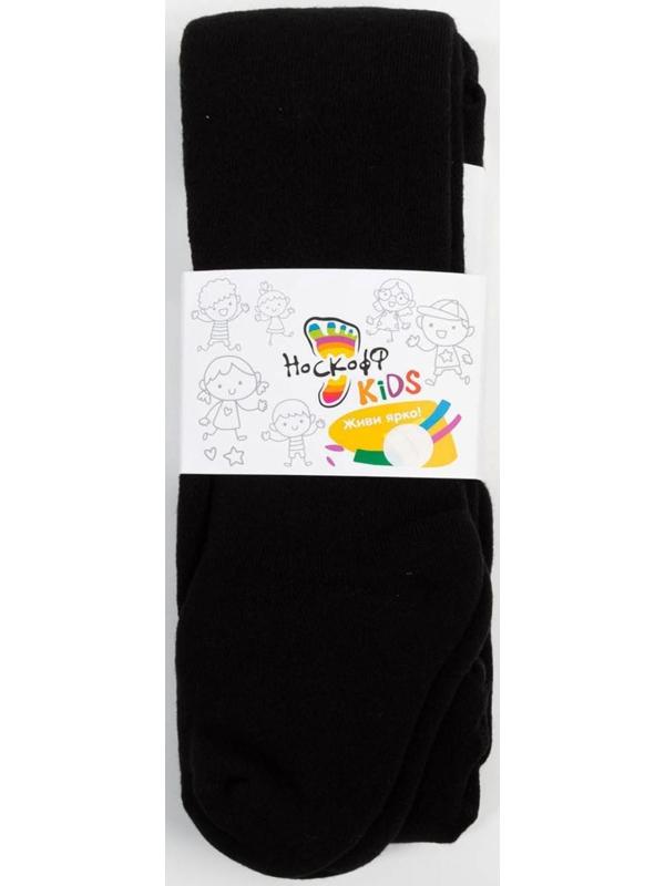 Колготки детские махровые, цвет чёрный, рост 116-122 см