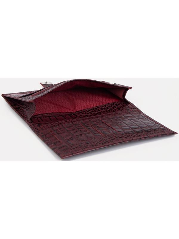 Кошелёк на кнопке, цвет бордовый