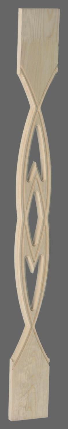 Балясина плоская сорт АВ 18х90х900 №1