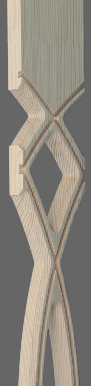 Балясина плоская сорт АВ 18х90х900 №2