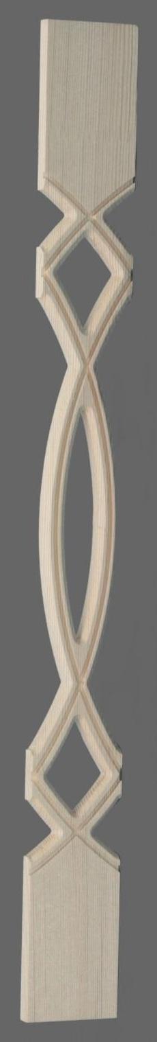 Балясина плоская сорт АВ 18х90х900 №2