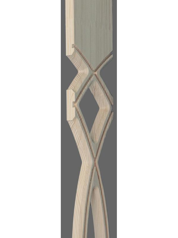 Балясина плоская сорт АВ 18х90х900 №2