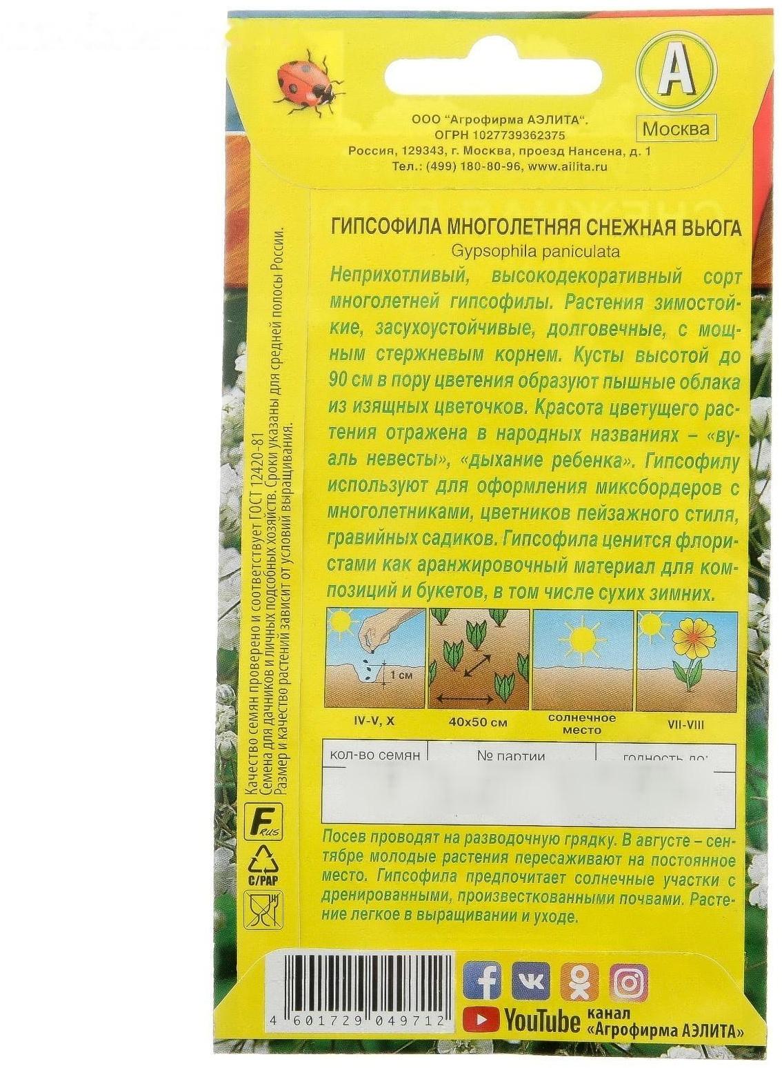 Семена цветов Гипсофила 