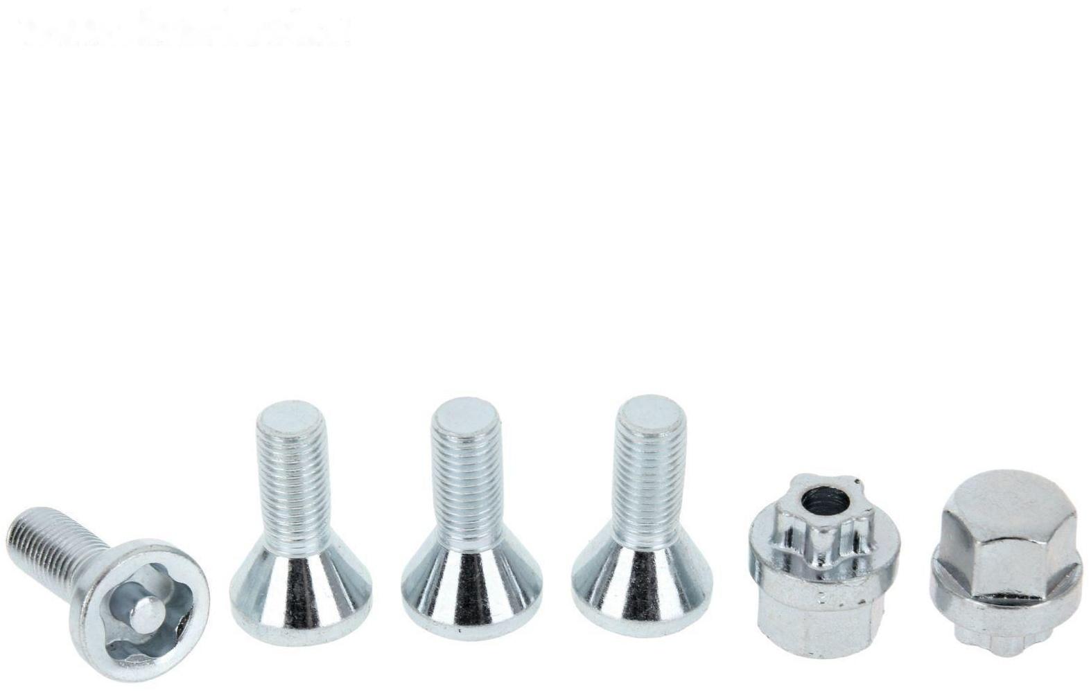 Секретки на колеса автомобиля JN-615, болт 12 x 1,5 мм, 2 ключа