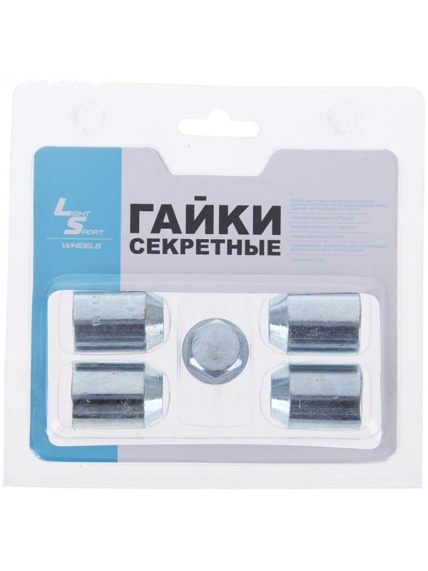 Секретки на колеса JN-402, гайка 12x1,5 мм, высота 32 мм, закрытая, 4 шт. + ключ