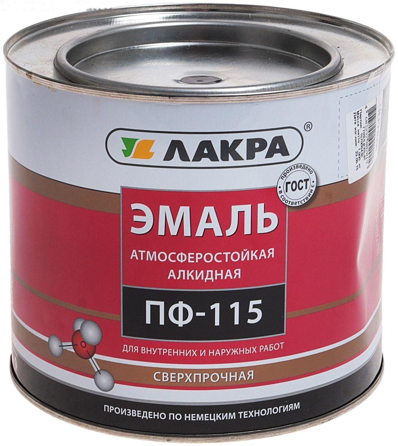 Эмаль ПФ-115 черный 1,9кг