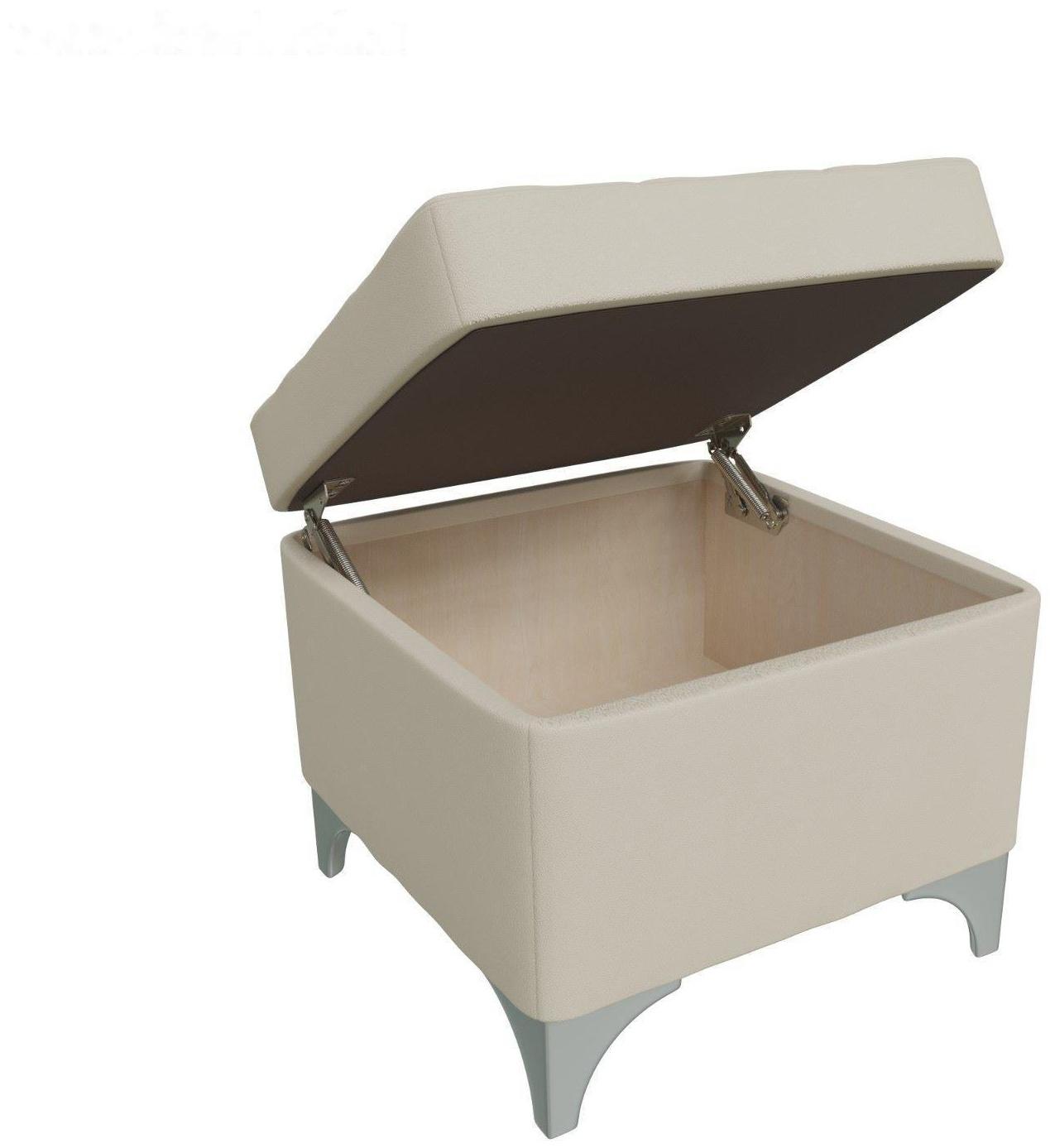 Банкетка ЖОЗЕФИНА-2, 460х460х450, Кожзам бежевый