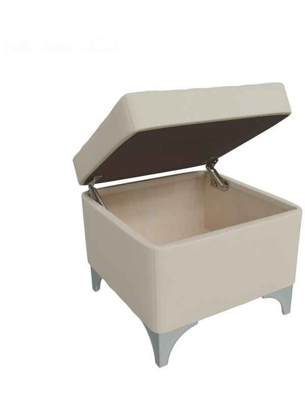 Банкетка ЖОЗЕФИНА-2, 460х460х450, Кожзам бежевый