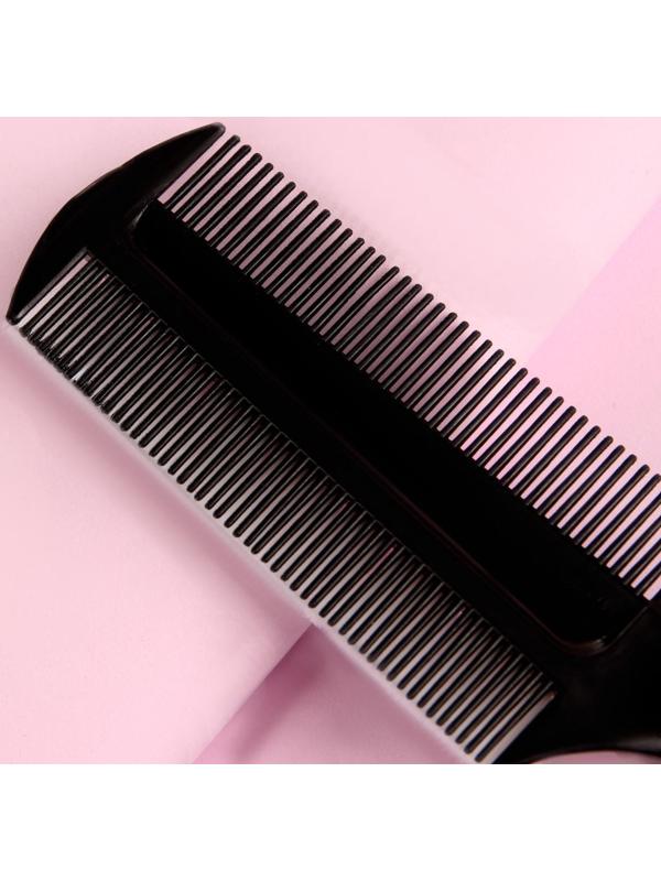 Расчёска для окрашивания, с хвостиком, 23 × 4 см, цвет чёрный