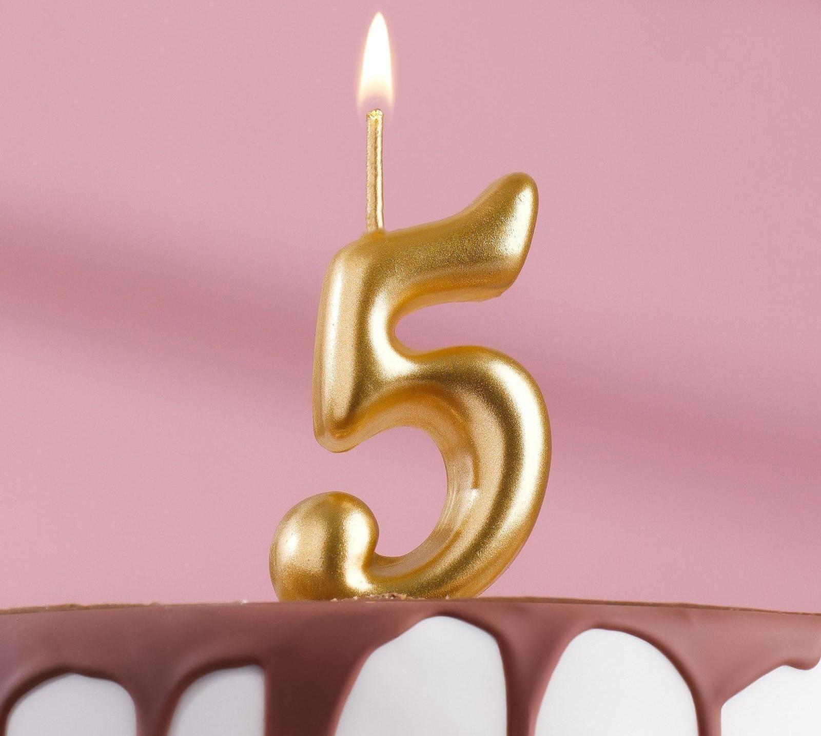 Свеча для торта цифра 