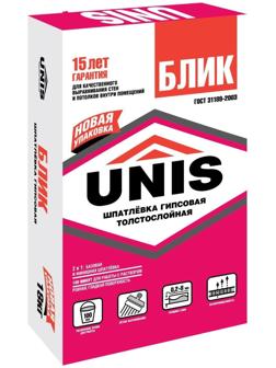 Шпатлёвка гипсовая толстослойная финишная для внутренних работ (до 8 мм), 18 кг