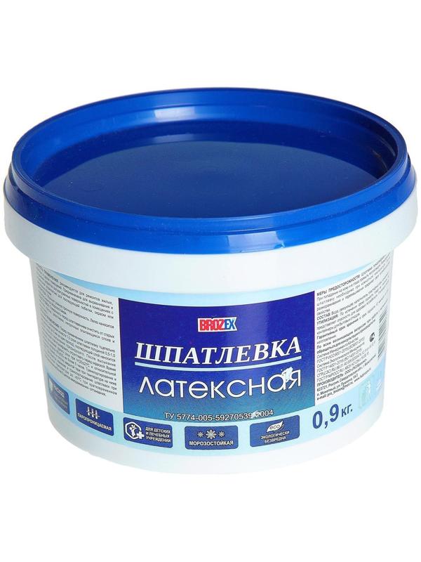 Шпатлёвка латексная Brozex, 0,9 кг