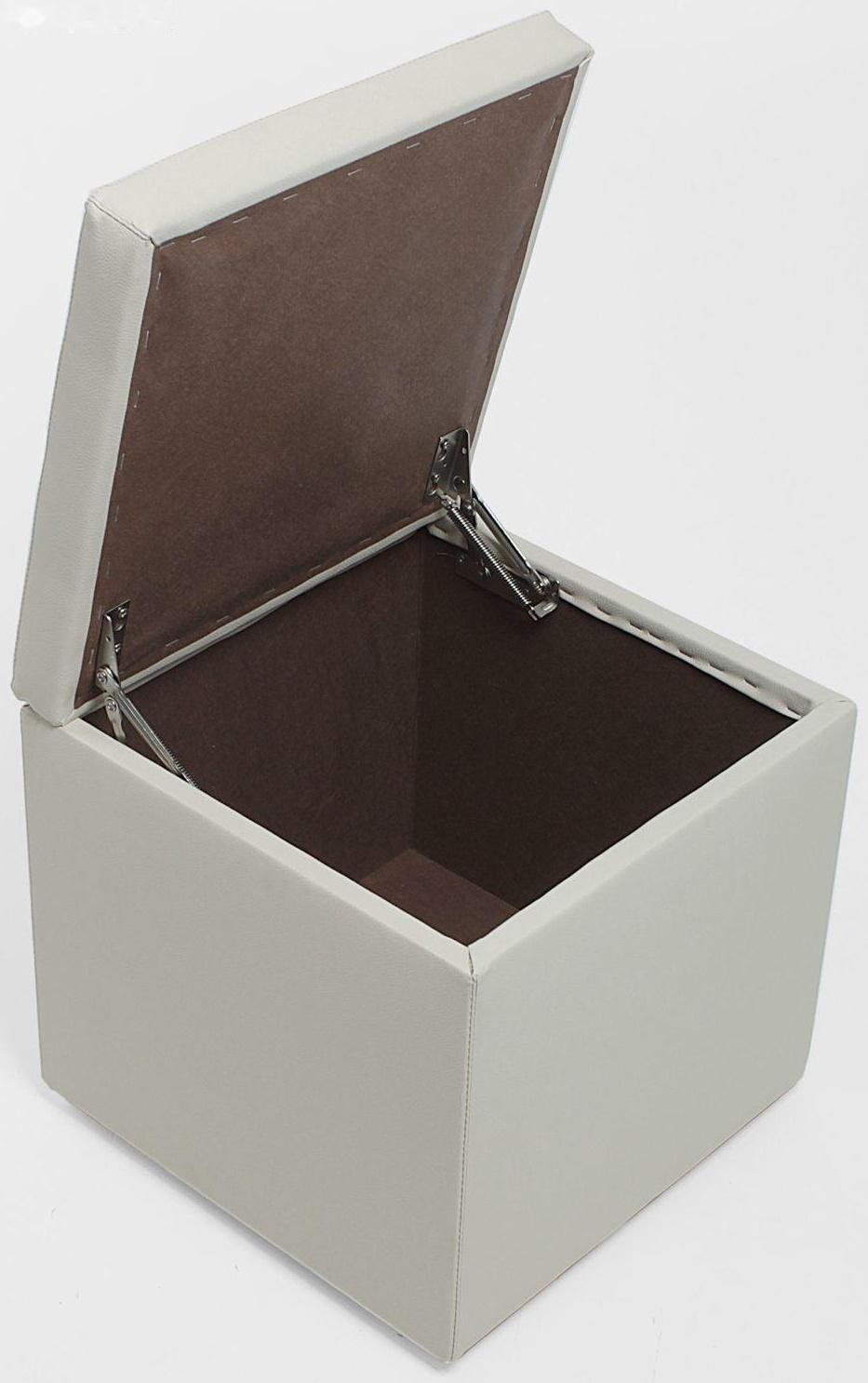 Банкетка КУБА 420*420*420, бежевый