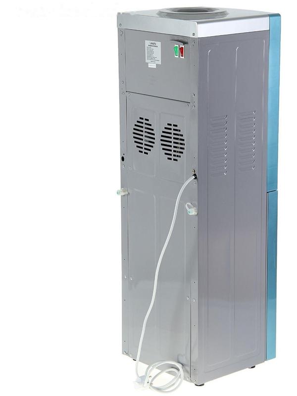 Кулер для воды LESOTO 16 LD/Е, с охлаждением, 500 Вт, серо-голубой