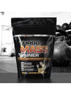 Гейнер Ironman Turbo Mass, ваниль, спортивное питание, 700 г