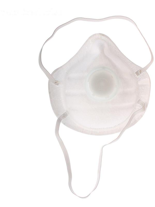 Полумаска фильтрующая формованная с клапаном FFP1 в индивидуальной упаковке