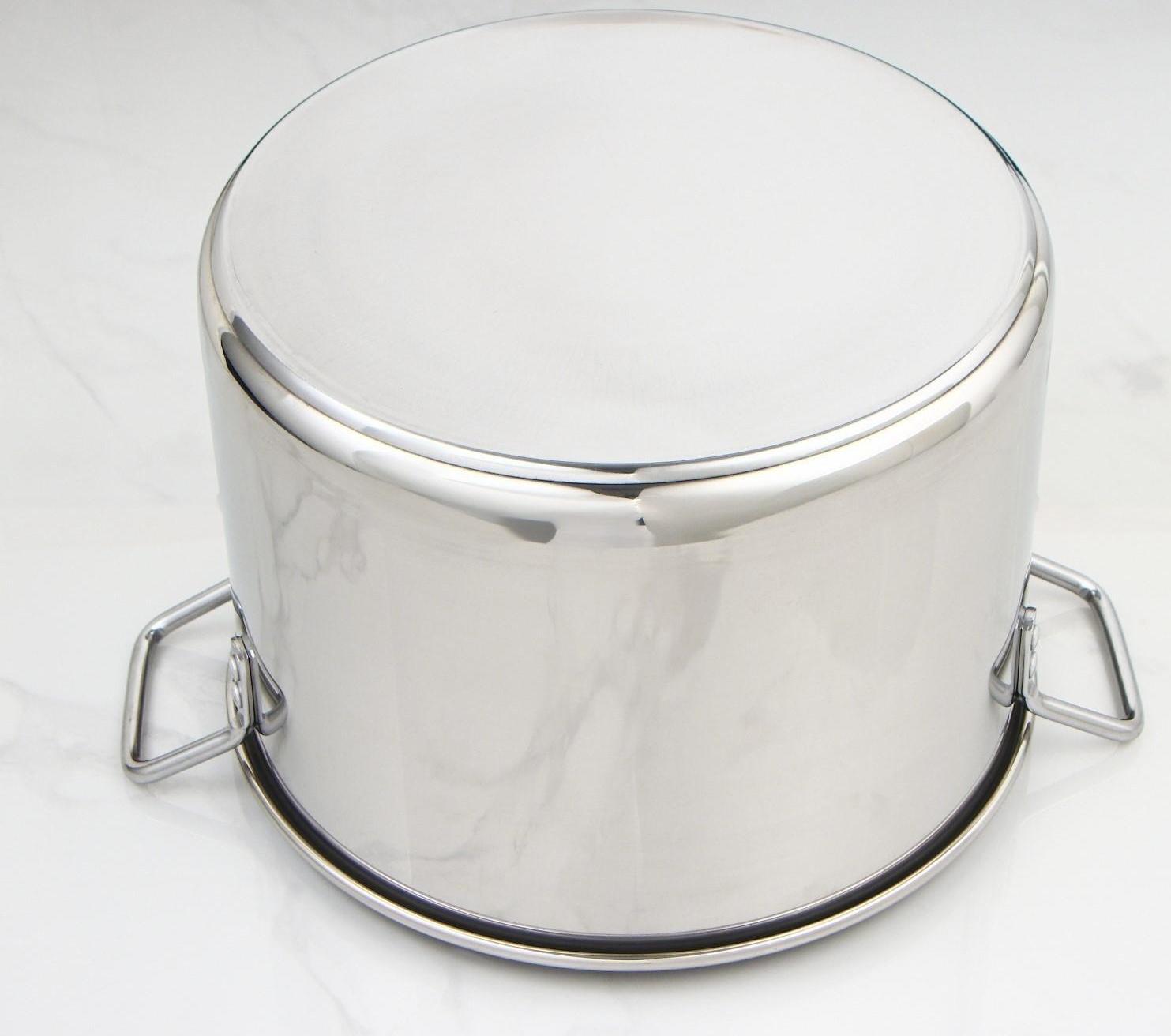 Кастрюля «Общепит», 20 л, d=35 см, h=22 см, металлическая крышка, с теплораспределительным слоем