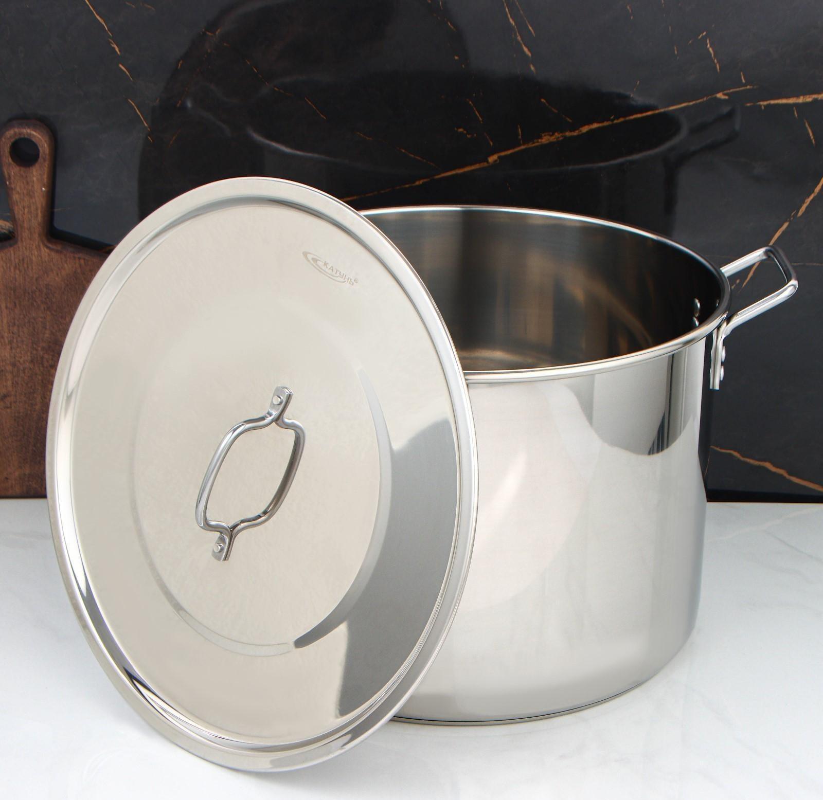 Котел «Общепит», 30 л, d=40 см, h=26 см, металлическая крышка, с теплораспределительным слоем