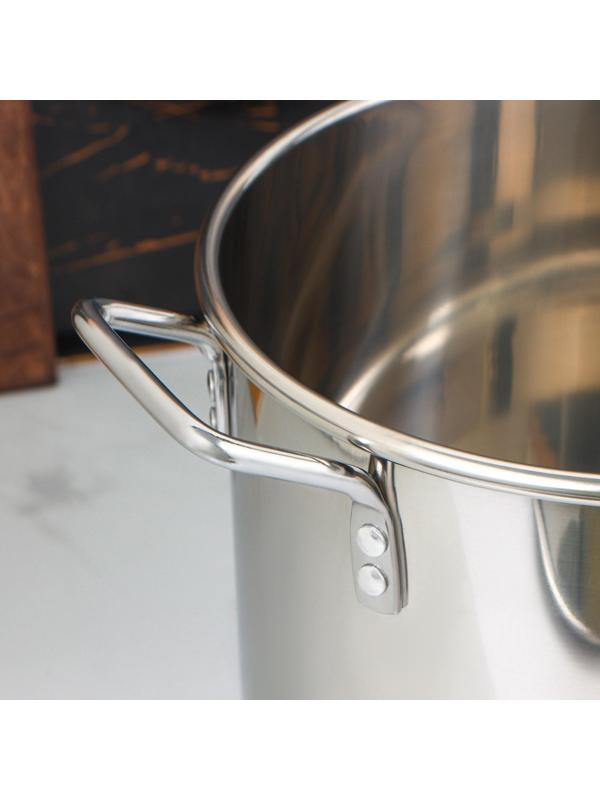 Котел «Общепит», 30 л, d=40 см, h=26 см, металлическая крышка, с теплораспределительным слоем