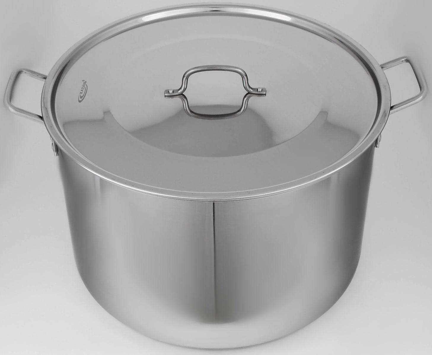 Котел «Общепит», 40 л, d=45 см, h=26 см, металлическая крышка, с теплораспределительным слоем