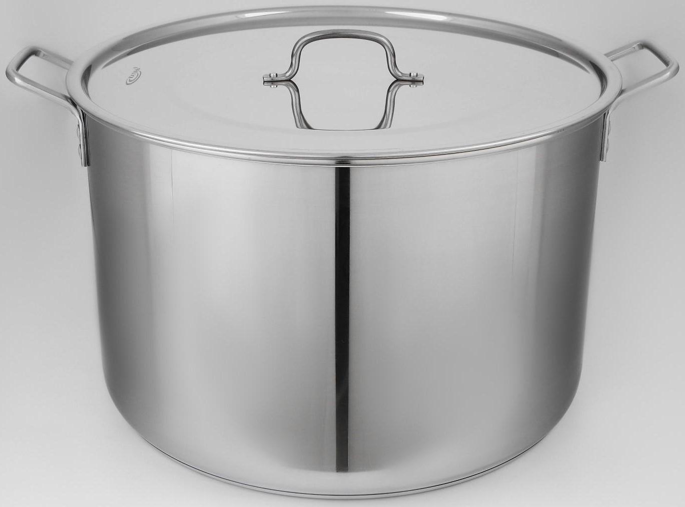 Котел «Общепит», 40 л, d=45 см, h=26 см, металлическая крышка, с теплораспределительным слоем