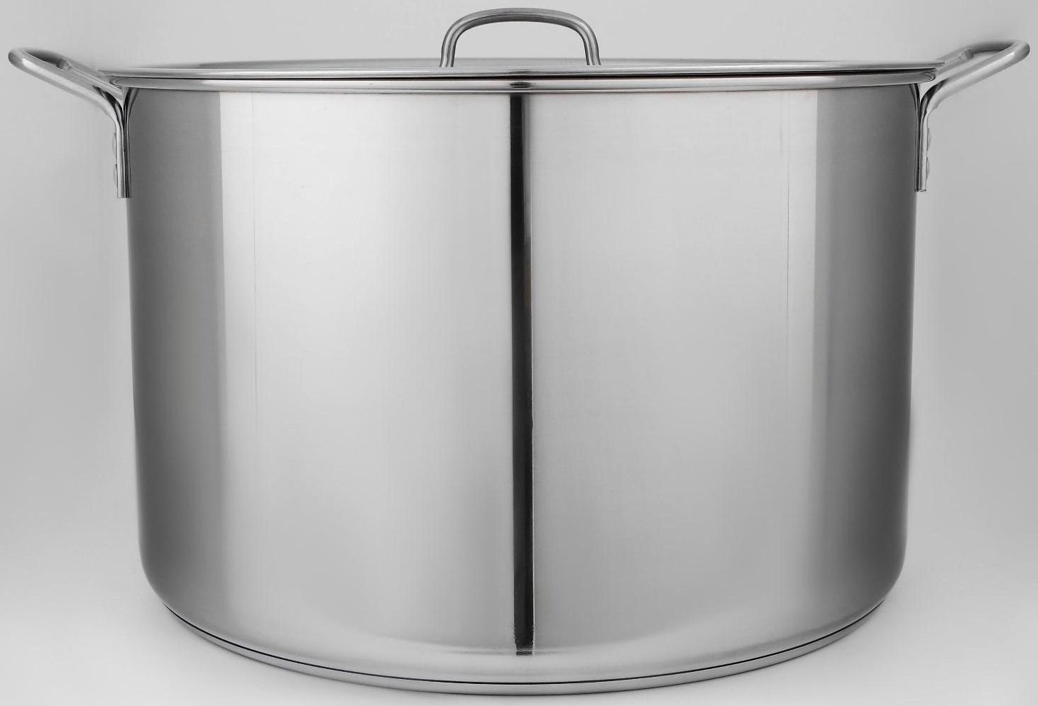 Котел «Общепит», 40 л, d=45 см, h=26 см, металлическая крышка, с теплораспределительным слоем