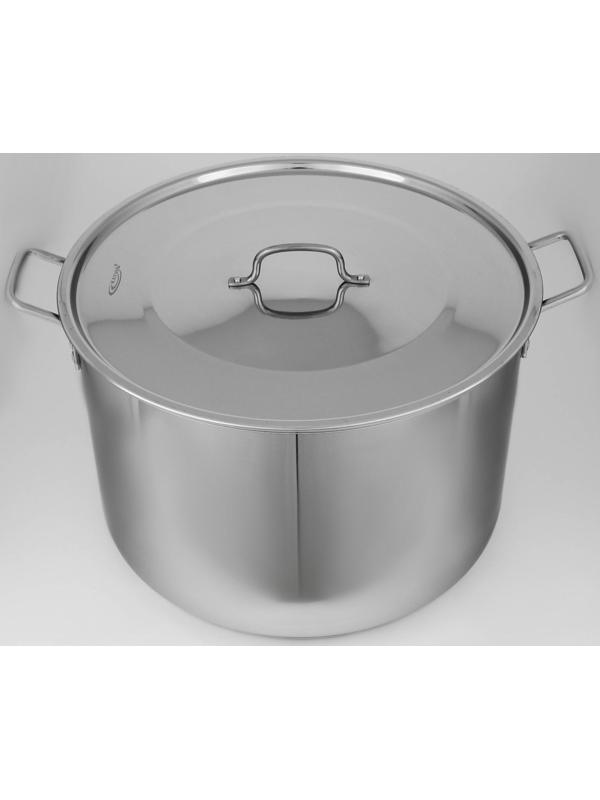 Котел «Общепит», 40 л, d=45 см, h=26 см, металлическая крышка, с теплораспределительным слоем