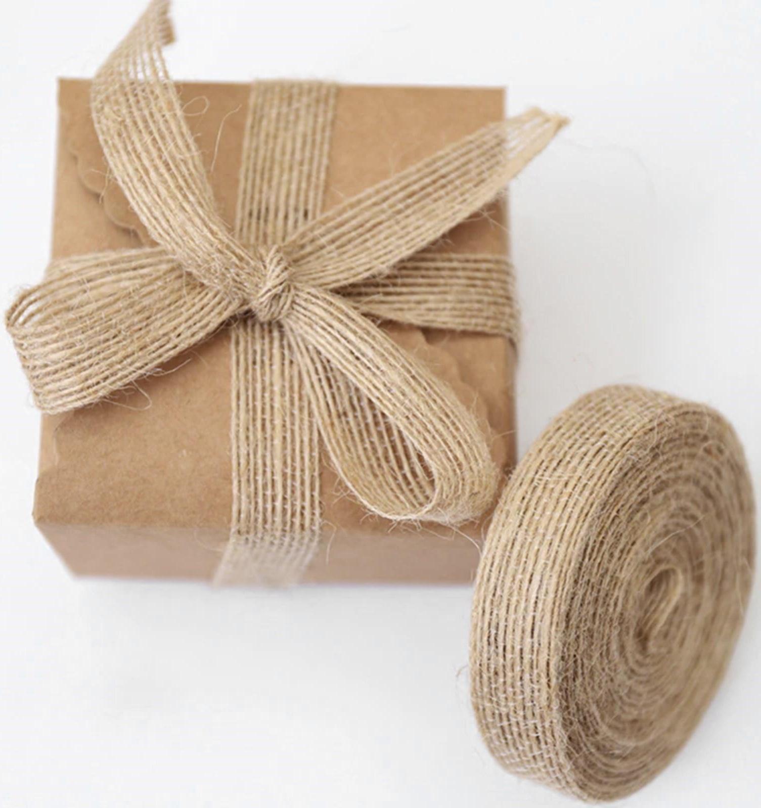 Лента из джута, 25 мм, 4,5 ± 0,5 м, цвет бежевый