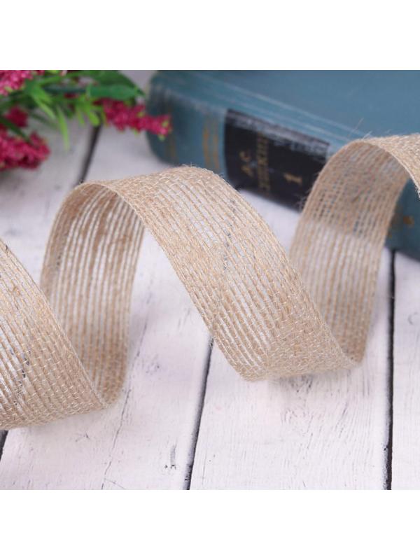 Лента из джута, 25 мм, 4,5 ± 0,5 м, цвет бежевый