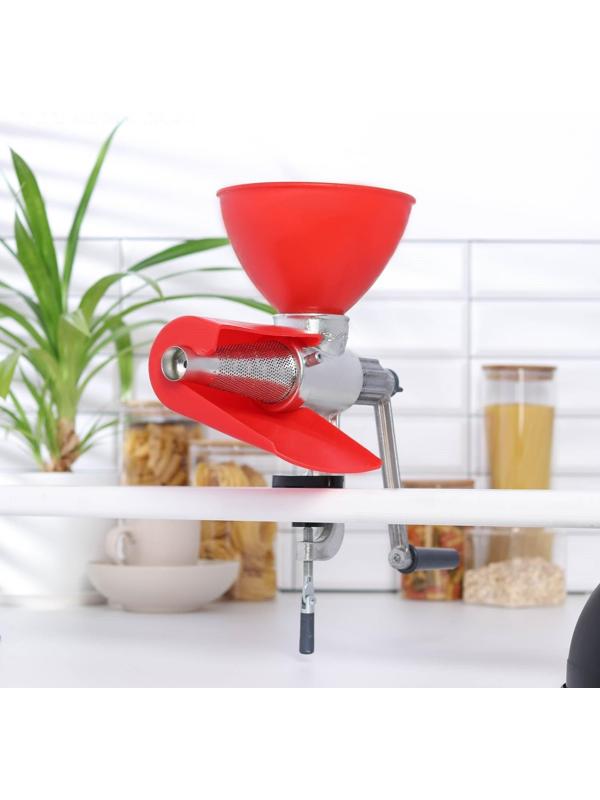 Соковыжималка чугунная, 30×13×27 см, цвет красный