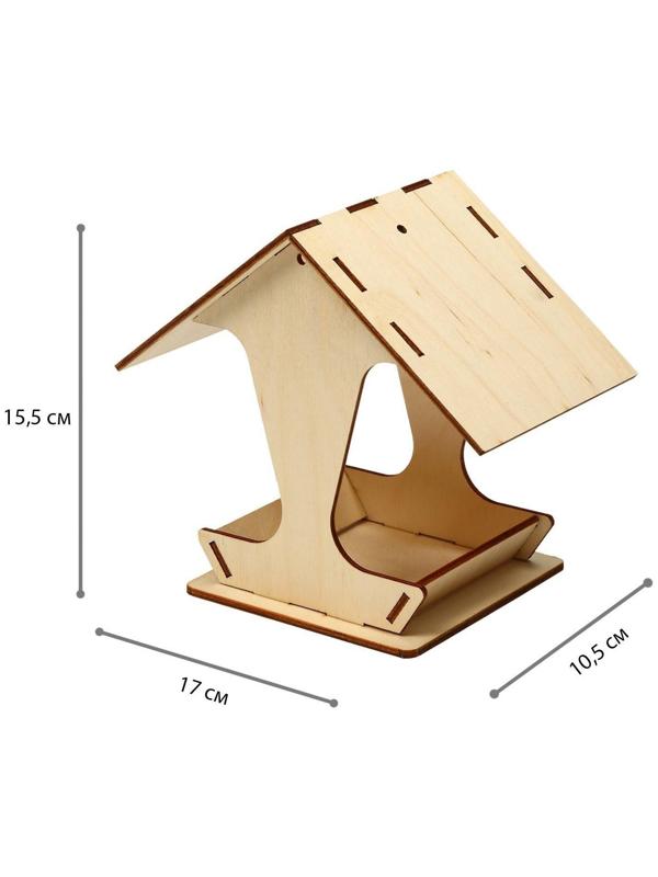 Kopмушка для птиц, 17 × 10,5 × 15,5 см