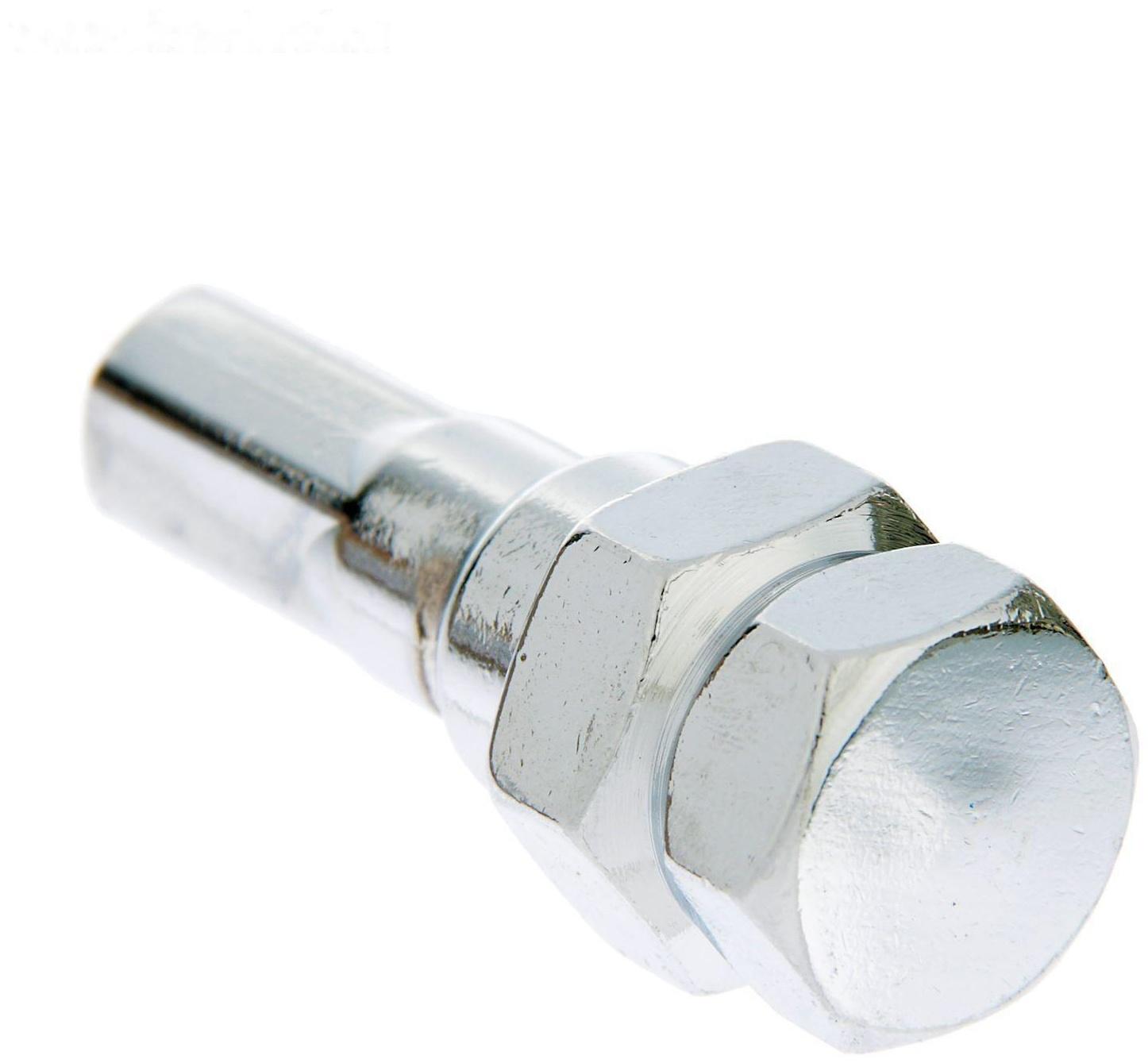 Гайка колёсная JN-302, 12 х 1,5 мм, 32 мм, конус, набор 20 шт + ключ, синие