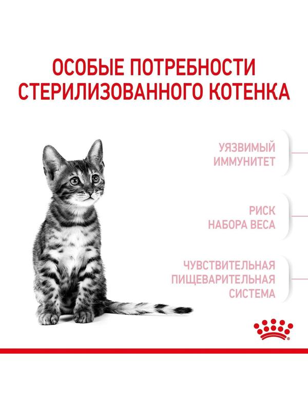 Сухой корм RC Kitten Sterilised для стерилизованных котят,  400 г