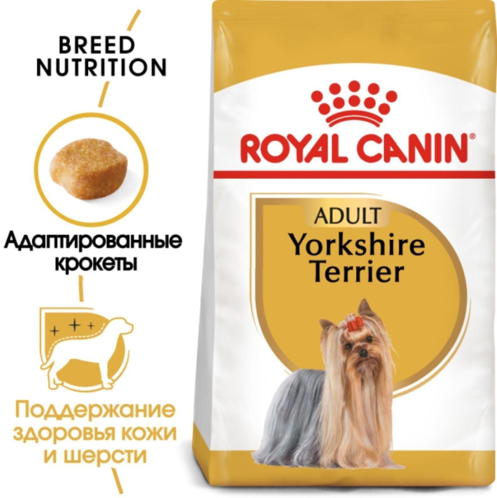 Сухой корм RC Yorkshire Terrier Adult для йоркширского терьера, 500 г