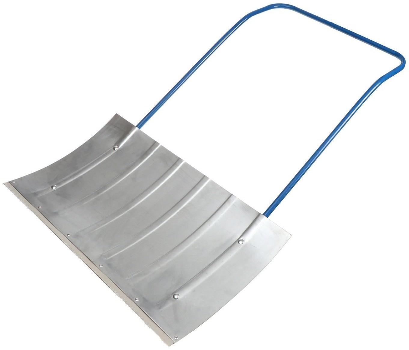 Движок оцинкованный, размер ковша 44 × 75 см, металлическая планка, ручка цвет МИКС