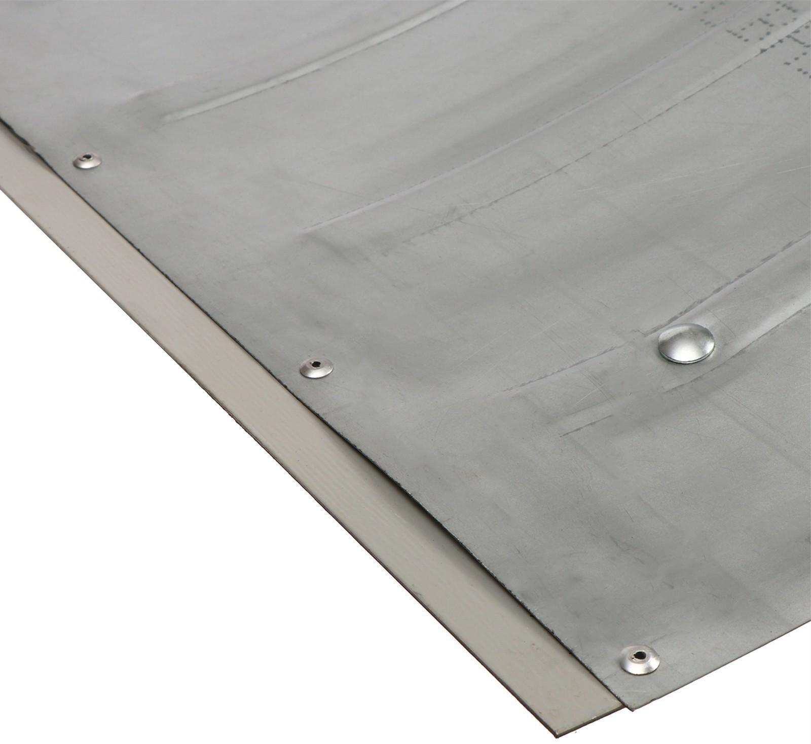 Движок оцинкованный, размер ковша 44 × 75 см, металлическая планка, ручка цвет МИКС