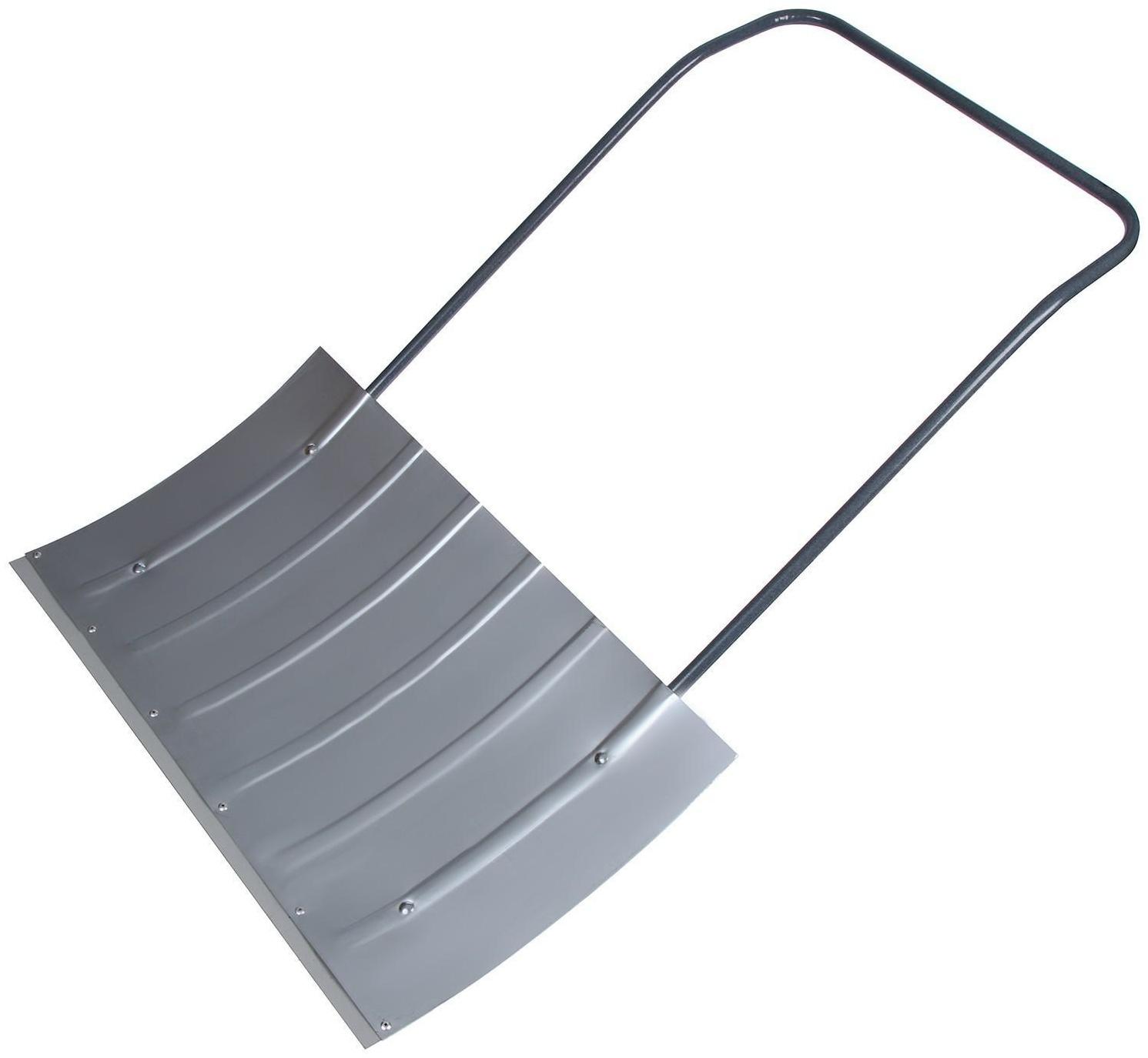 Движок оцинкованный, размер ковша 44 × 75 см, металлическая планка, ручка цвет МИКС