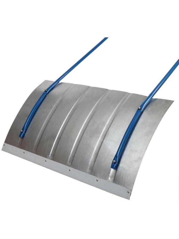 Движок оцинкованный, размер ковша 44 × 75 см, металлическая планка, ручка цвет МИКС