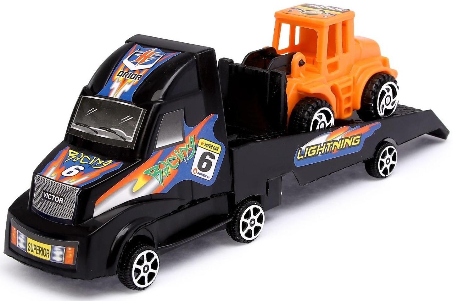 Инерционная машина «Эвакуатор», с трактором, цвета МИКС