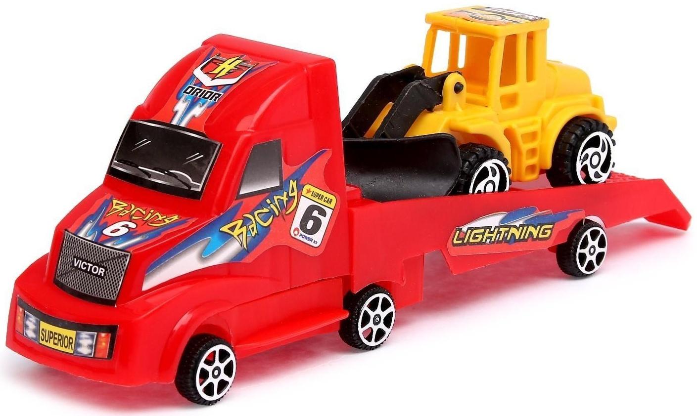 Инерционная машина «Эвакуатор», с трактором, цвета МИКС