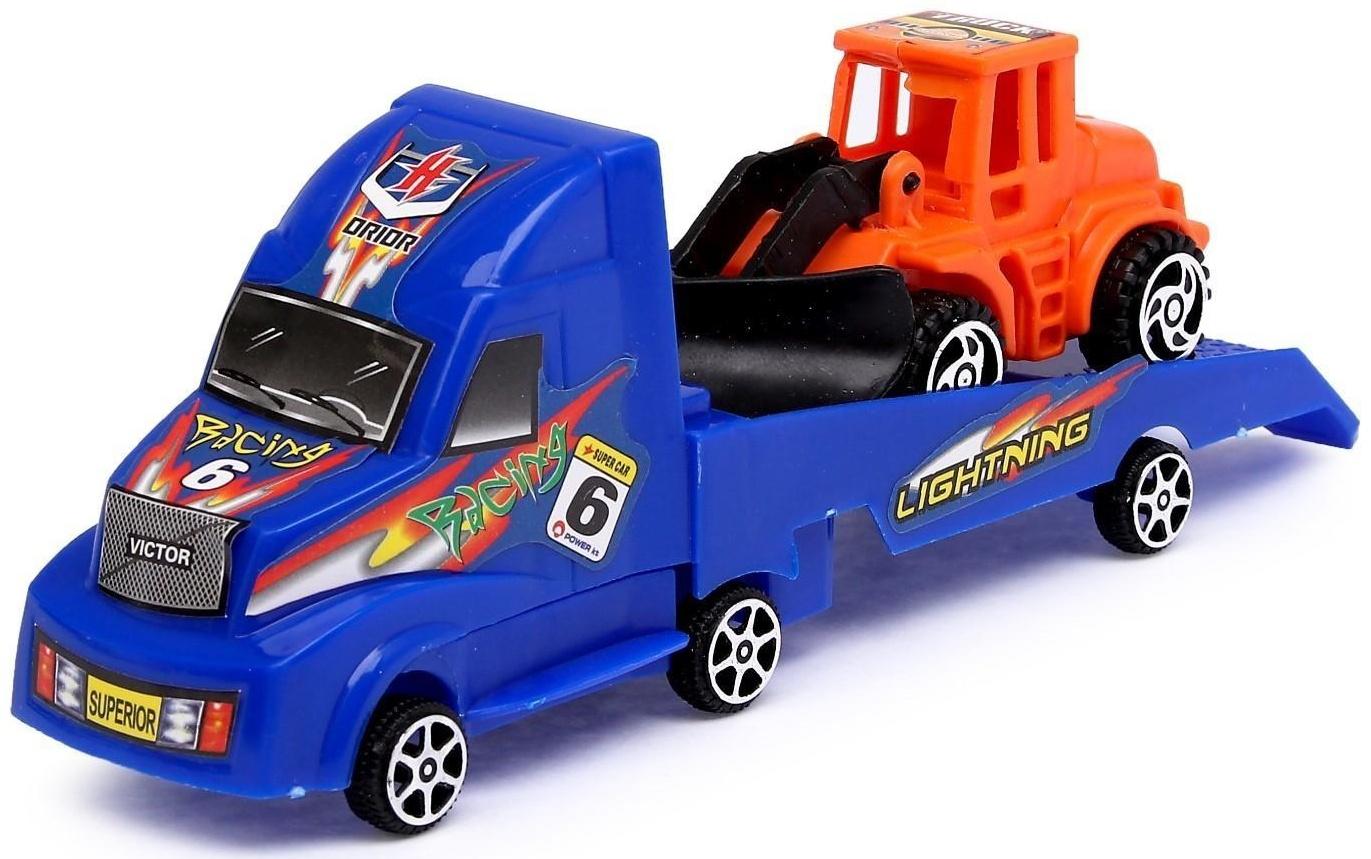 Инерционная машина «Эвакуатор», с трактором, цвета МИКС