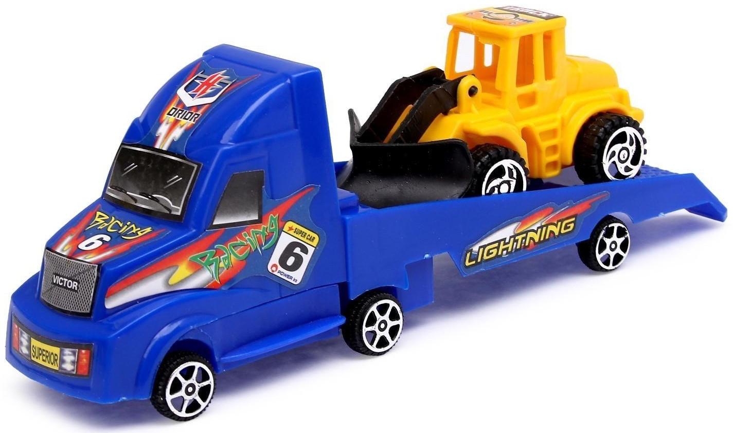 Инерционная машина «Эвакуатор», с трактором, цвета МИКС