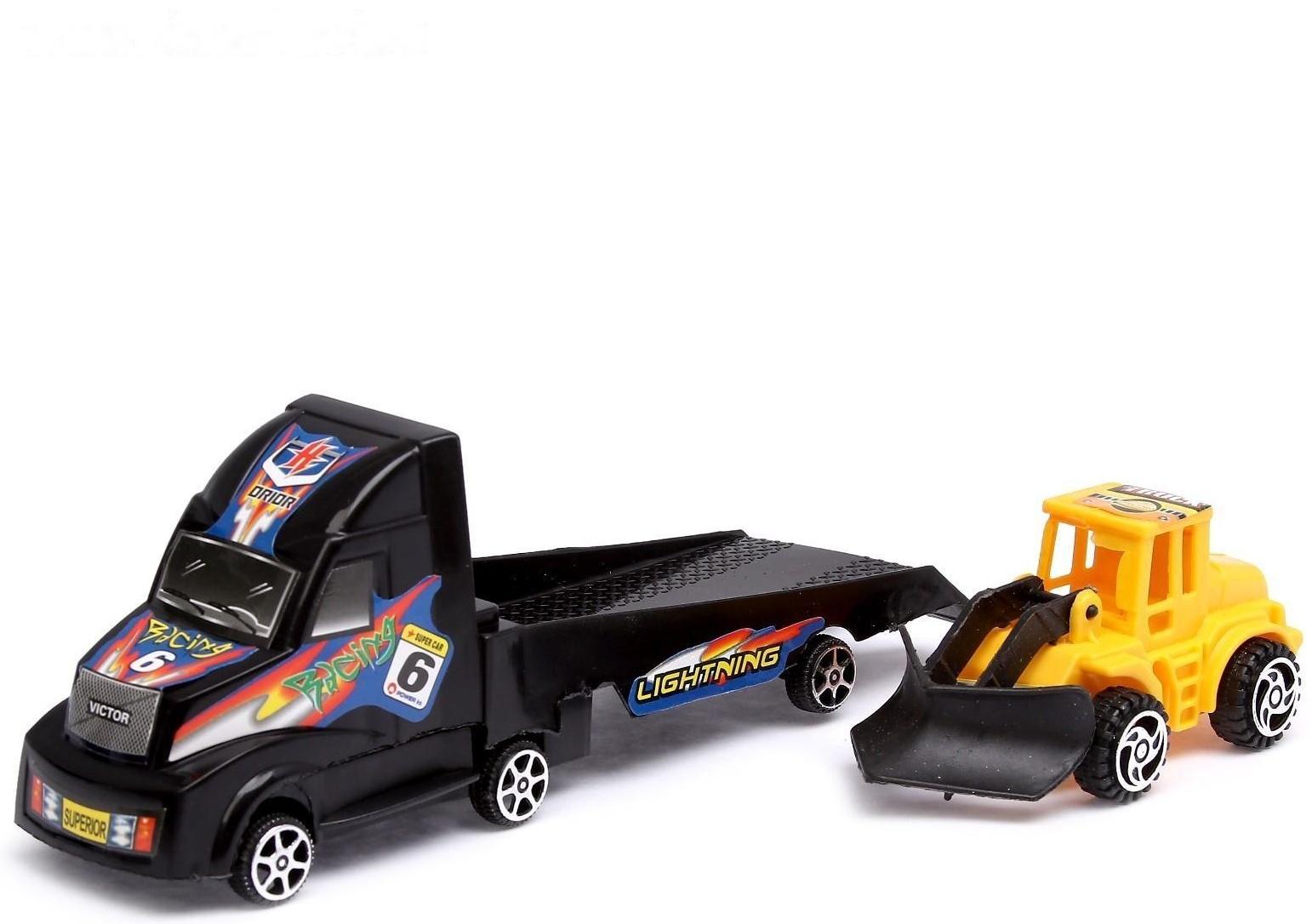 Инерционная машина «Эвакуатор», с трактором, цвета МИКС